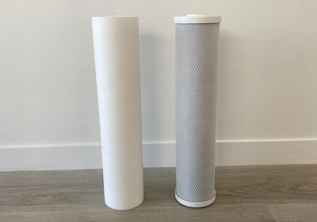 water filter cartridges before installation
